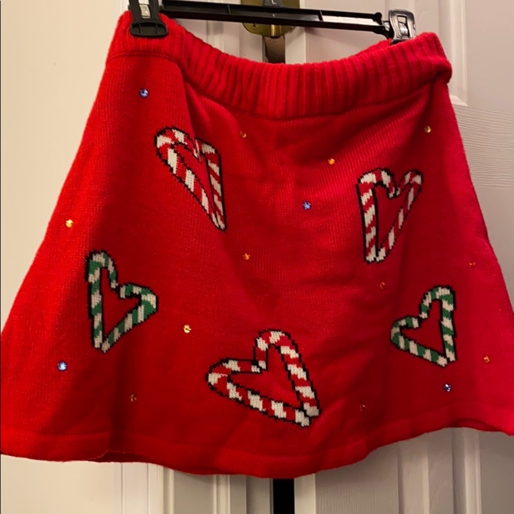 Tacky sweater skirt- Christmas sweater accessory